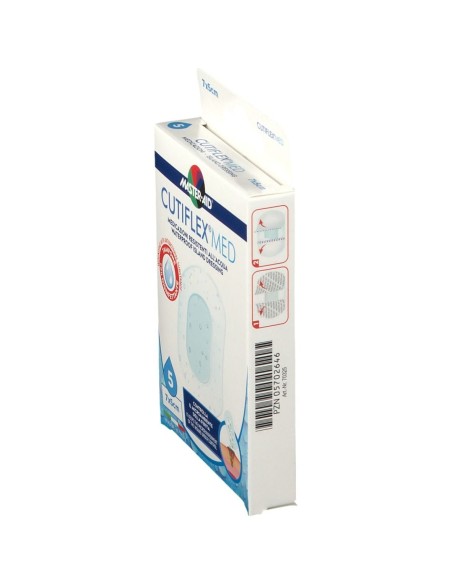 MEDICAZIONE AUTOADESIVA TRASPARENTE IMPERMEABILE MASTER-AID CUTIFLEXMED 7X5 CM 5 PEZZI