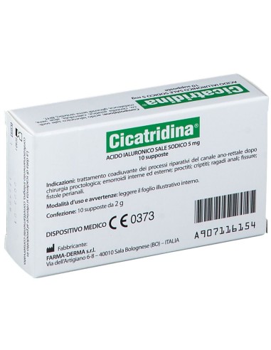 CICATRIDINA SUPPOSTE 10 PEZZI