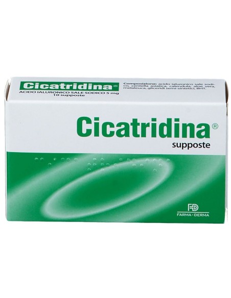 CICATRIDINA SUPPOSTE 10 PEZZI