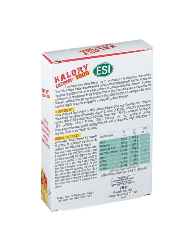 ESI KALORY EMERGENCY 1000 24 OVALETTE