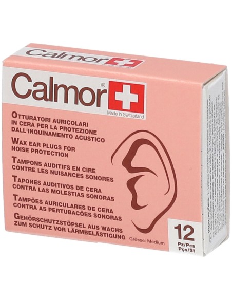 TAPPO AURICOLARE ANTISUONO IN CERA NATURALE CALMOR 12 PEZZI CODICE ARTICOLO 22038