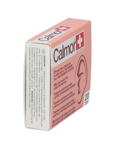 TAPPO AURICOLARE ANTISUONO IN CERA NATURALE CALMOR 20 PEZZI CODICE ARTICOLO 22043
