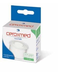 CEROTTO ADESIVO IN ROCCHETTO CEROXMED IN SETA AERATO IPOALLERGENICO BIANCO 500X2,5 CM 1 PEZZO