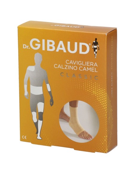 CAVIGLIERA CALZINO IN COTONE CAMEL GIBAUD MISURA 3