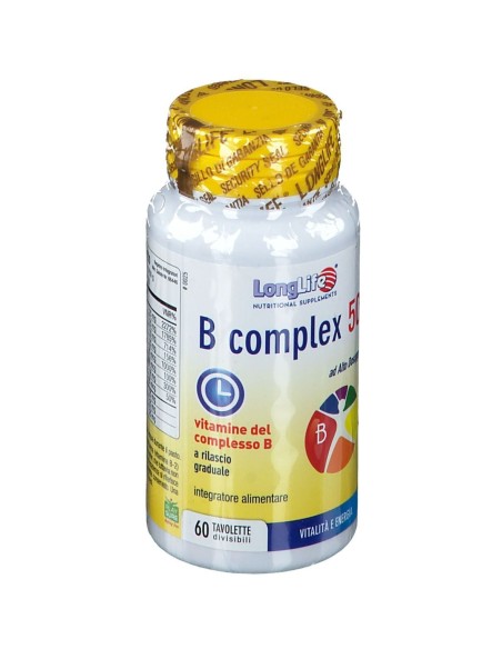 LONGLIFE B COMPLEX 50 RILASCIO GRADUALE 60 TAVOLETTE DIVISIBILI