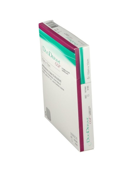 MEDICAZIONE CON IDROCOLLOIDI STERILE SENZA BORDO ADESIVO DUODERM CGF 10X10CM 5 PEZZI