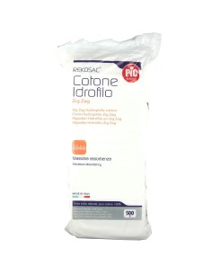 COTONE IDROFILO PIC REKOSAC ZIG ZAG EXTRA INDIA 500 G CON FUSTELLA