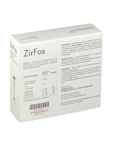 ALFASIGMA ZIR FOS 12 BUSTINE