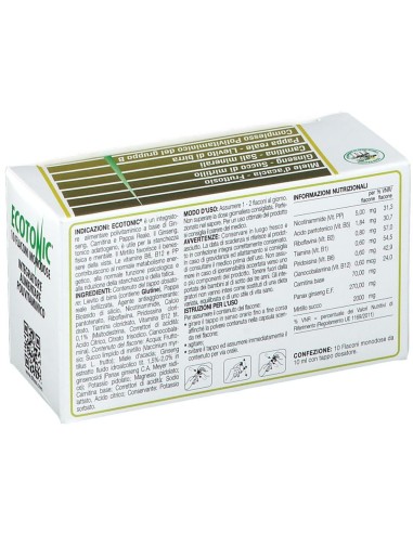 ECOTONIC 10 FLACONCINI