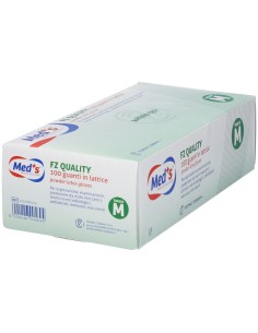 GUANTI MEDS LATTICE PER ESPLORAZIONE FZ QUALITY MISURA MEDIUM 1 SCATOLA 100 GUANTI 2