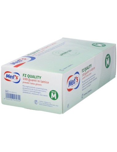 GUANTI MEDS LATTICE PER ESPLORAZIONE FZ QUALITY MISURA MEDIUM 1 SCATOLA 100 GUANTI