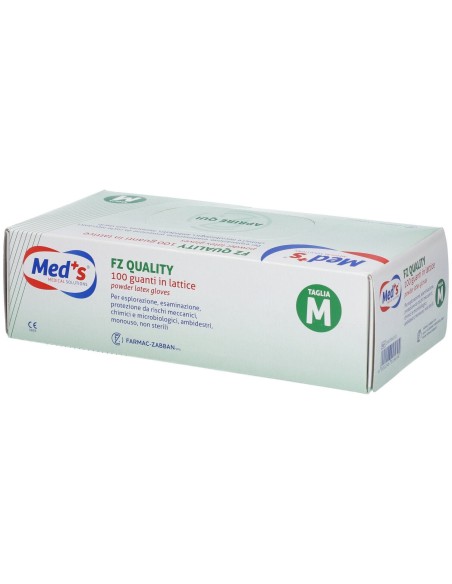 GUANTI MEDS LATTICE PER ESPLORAZIONE FZ QUALITY MISURA MEDIUM 1 SCATOLA 100 GUANTI