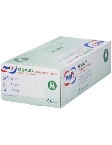 GUANTI MEDS LATTICE PER ESPLORAZIONE FZ QUALITY MISURA MEDIUM 1 SCATOLA 100 GUANTI