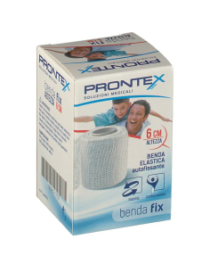 BENDA ELASTICA PRONTEX FIX AUTOFISSANTE 6 CM DI ALTEZZA PER 4 METRI IN ESTENSIONE