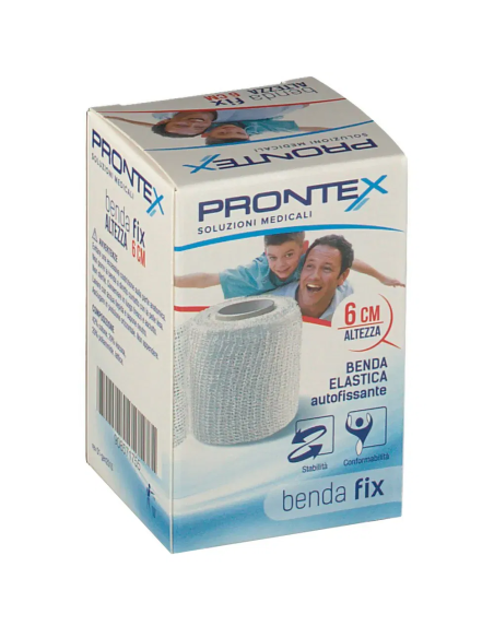 BENDA ELASTICA PRONTEX FIX AUTOFISSANTE 6 CM DI ALTEZZA PER 4 METRI IN ESTENSIONE