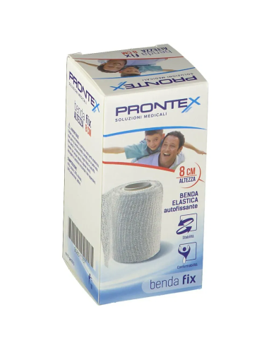 BENDA ELASTICA PRONTEX FIX AUTOFISSANTE 8 CM DI ALTEZZA PER 4 METRI IN ESTENSIONE