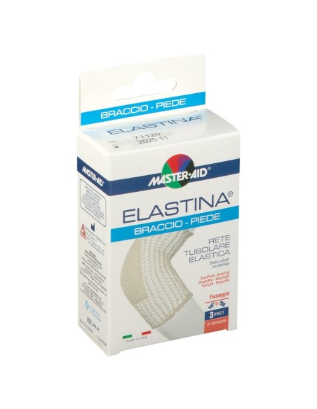 RETE TUBOLARE ELASTICA IPOALLERGENICA MASTER-AID ELASTINA BRACCIO/PIEDE 3 MT IN TENSIONE CALIBRO 4 CM