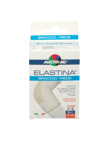 RETE TUBOLARE ELASTICA IPOALLERGENICA MASTER-AID ELASTINA BRACCIO/PIEDE 3 MT IN TENSIONE CALIBRO 4 CM