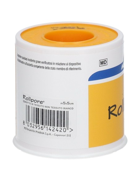 CEROTTO IN ROCCHETTO MASTER-AID ROLLPORE TESSUTO NON TESSUTO 5X5