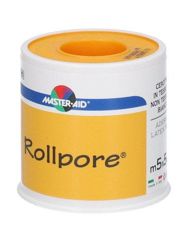 CEROTTO IN ROCCHETTO MASTER-AID ROLLPORE TESSUTO NON TESSUTO 5X5