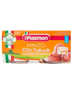 PLASMON OMOGENEIZZATO MANZO 80 G X 2 PEZZI