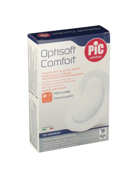 TAMPONE OCULARE PIC IN TESSUTO NON TESSUTO STERILE ADESIVO 10 PEZZI