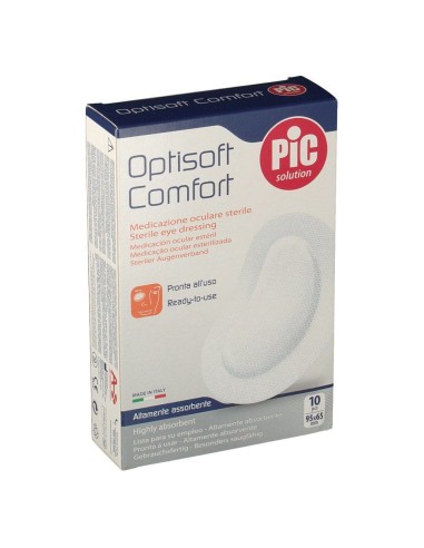 TAMPONE OCULARE PIC IN TESSUTO NON TESSUTO STERILE ADESIVO 10 PEZZI