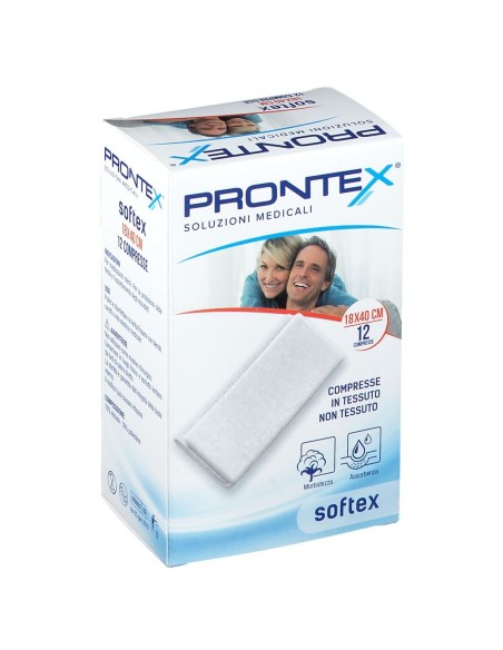 GARZA IN TESSUTO NON TESSUTO PRONTEX SOFT 18X40CM 12 PEZZI