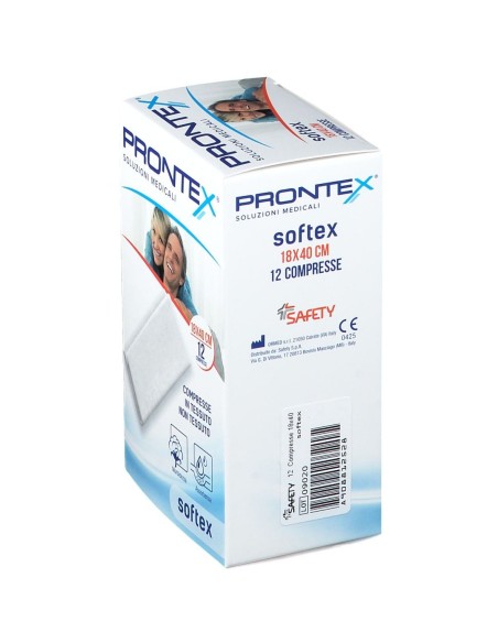GARZA IN TESSUTO NON TESSUTO PRONTEX SOFT 18X40CM 12 PEZZI