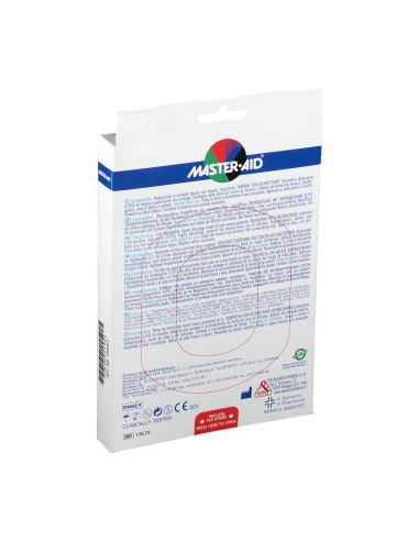 MEDICAZIONE COMPRESSA AUTOADESIVA DERMOATTIVA IPOALLERGENICA AERATA MASTER-AID DROP MED 10X12 5 PEZZI