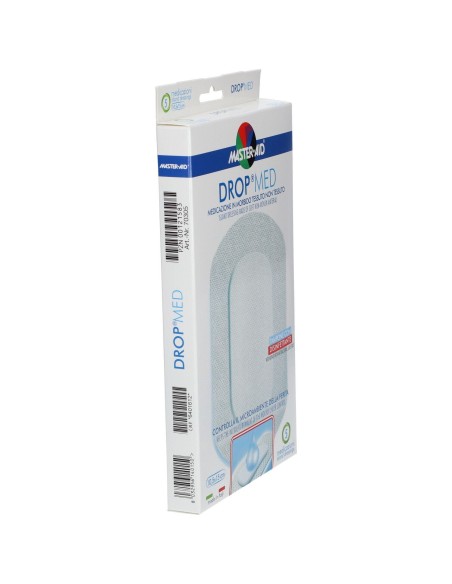MEDICAZIONE COMPRESSA AUTOADESIVA DERMOATTIVA IPOALLERGENICA AERATA MASTER-AID DROP MED 10,5X15 5 PEZZI