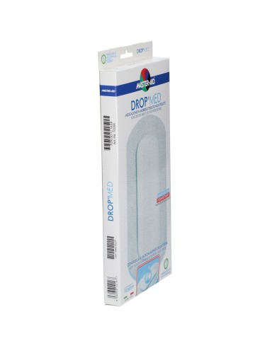 MEDICAZIONE COMPRESSA AUTOADESIVA DERMOATTIVA IPOALLERGENICA AERATA MASTER-AID DROP MED 10,5X20 5 PEZZI