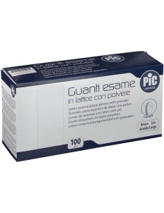 GUANTO PER ESPLORAZIONE PIC CON POLVERE MISURA M 100 PEZZI