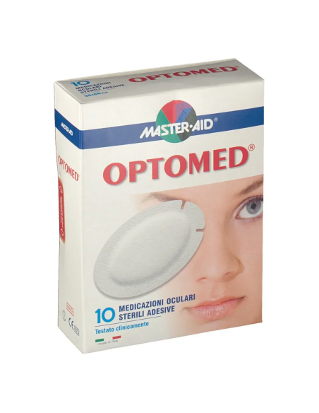 GARZA OCULARE MEDICATA MASTER-AID OPTOMED SUPER 10 PEZZI