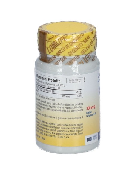 LONGLIFE BIOTIN 300 100 COMPRESSE RIVESTITE