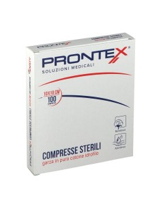 PRONTEX GARZA COMPRESSA 12/8 10X10CM 100 PEZZI