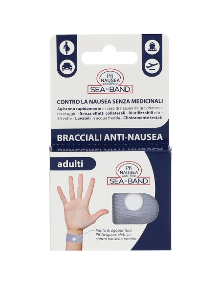 BRACCIALE ANTI NAUSEA PER ADULTI P6 NAUSEA CONTROL 2 PEZZI