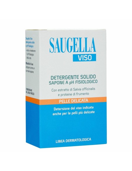 SAUGELLA VISO DETERGENTE SOLIDO SAPONE PH FISIOLOGICO PELLE DELICATA 100 G