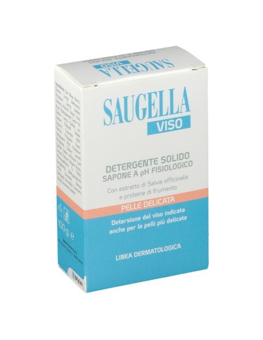 SAUGELLA VISO DETERGENTE SOLIDO SAPONE PH FISIOLOGICO PELLE DELICATA 100 G