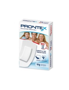 CEROTTO PRONTEX BIG STRIPS ASTUCCIO DA 12 PEZZI FORMATO MAXI