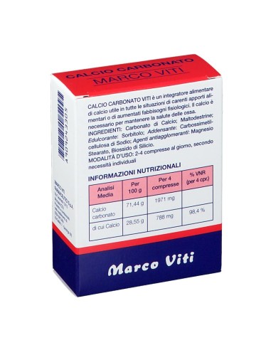 CALCIO CARBONATO VITI 60 COMPRESSE