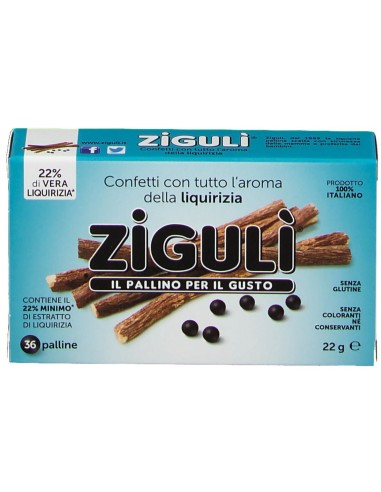 ZIGULI LIQUIRIZIA 36 PALLINE 22 G