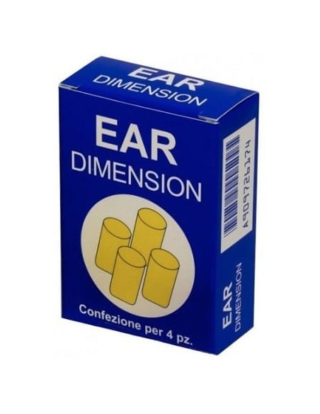 EAR DIMENSION TAPPO AURICOLARE IN SPUGNA 4 PEZZI