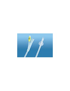 CATETERE FOLEY CH20 PUNTA CHIUSA 2 VIE 2 FORI LATERALI IN LATTICE RICOPERTO DI SILICONE 1 PEZZO