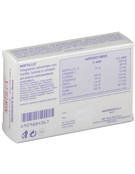 MIRTILUX 20 CAPSULE 441 MG