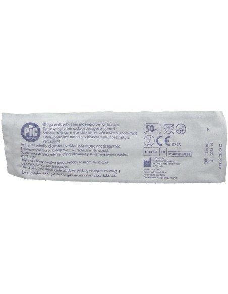 SIRINGA PIC STERILE MONOUSO SENZA AGO CONO ECCENTRICO CAPACITA' 50ML 1 PEZZO