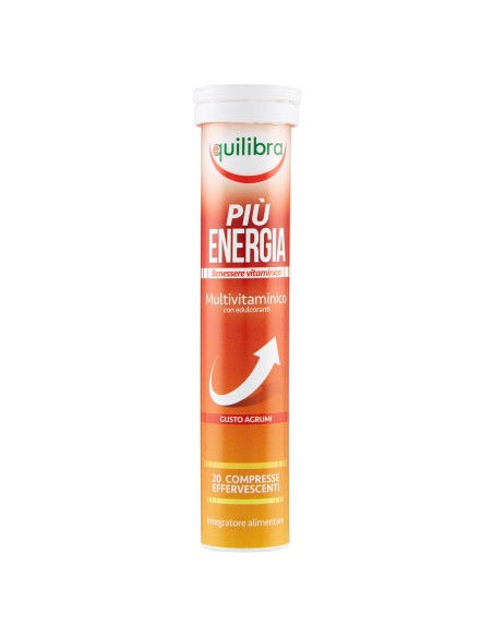 PIU' ENERGIA GUSTO AGRUMI 20 COMPRESSE EFFERVESCENTI