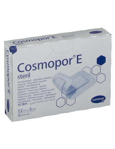COSMOPOR E CEROTTO ADESIVO PER MEDICAZIONI IN TESSUTO NON TESSUTO 7,2X5CM 10 PEZZI