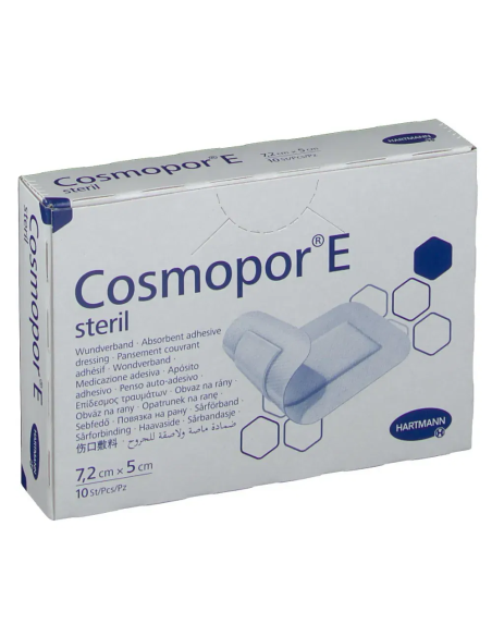 COSMOPOR E CEROTTO ADESIVO PER MEDICAZIONI IN TESSUTO NON TESSUTO 7,2X5CM 10 PEZZI