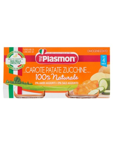 PLASMON OMOGENEIZZATO CAROTA/PATATA/ZUCC 80 G X 2 PEZZI